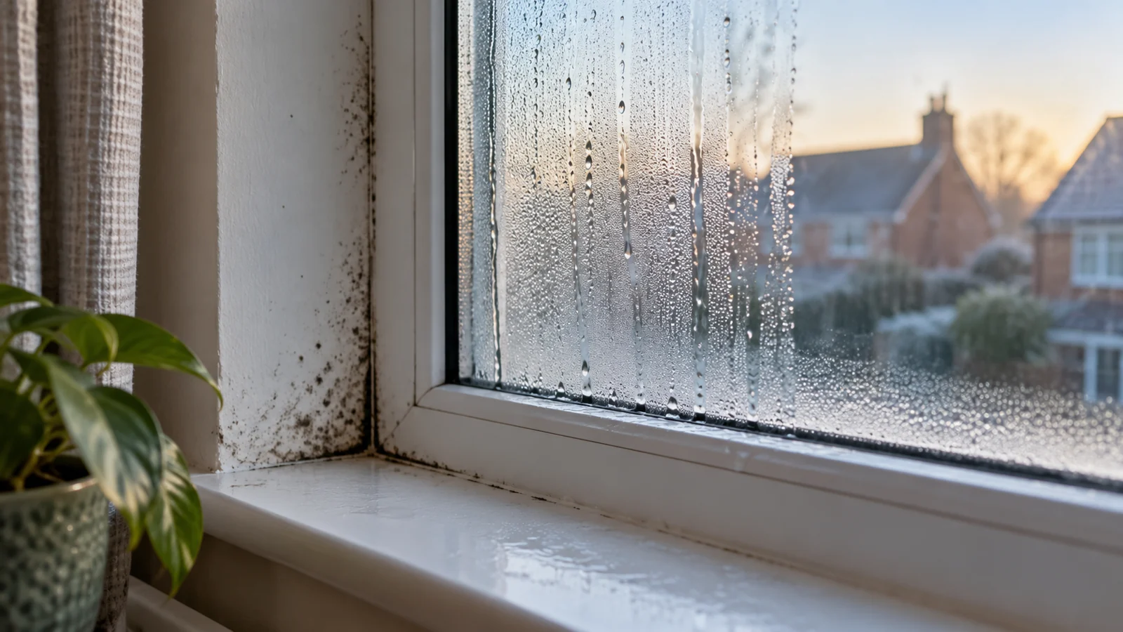Photographic illustration of Condensation and mould