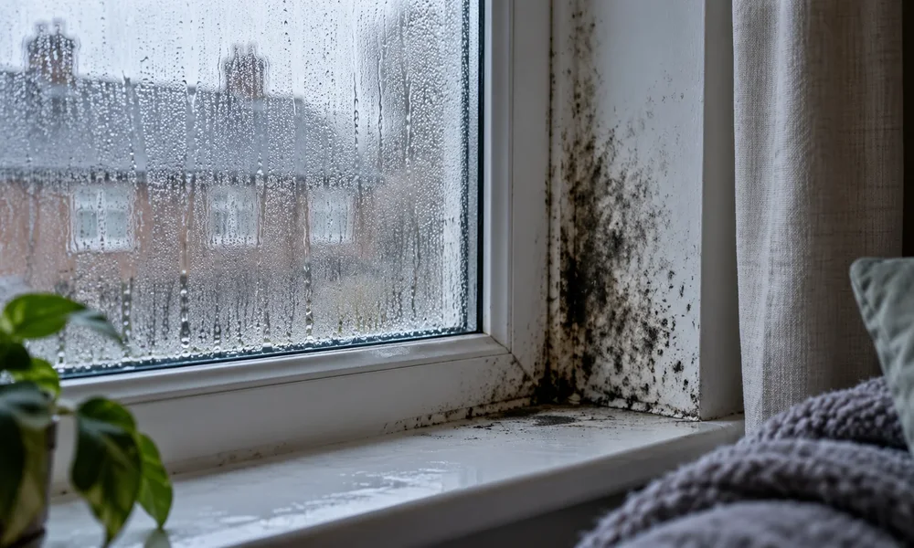 Condensation and mould around a window